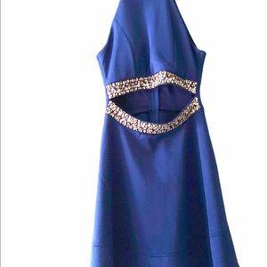 Honey and Rosie Halter Top Cocktail Dress Sz Small